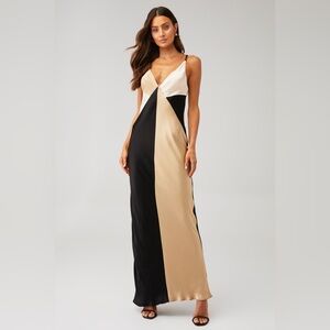 claude cut out side split maxi dress black Shop Shona Joy Claude Cut Out Maxi Dress at She Creates Stories